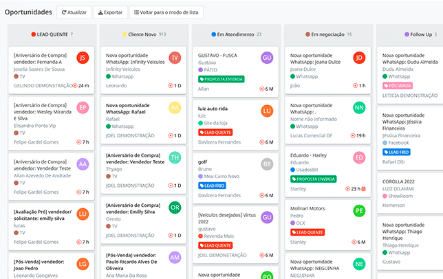 CRM com WhatsApp — gestão e follow-up de leads facilitado