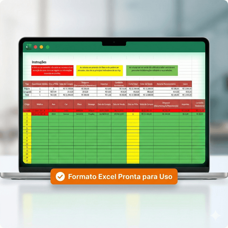 planilha controle de estoque veículos