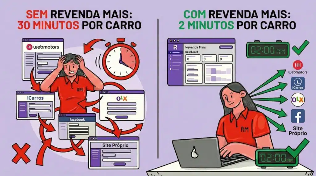 Anúncios nos portais com o Integrador do Revenda Mais