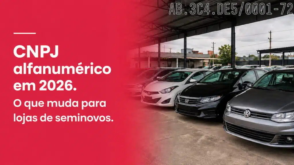 cnpj alfanumerico 2026 lojas seminovos 1
